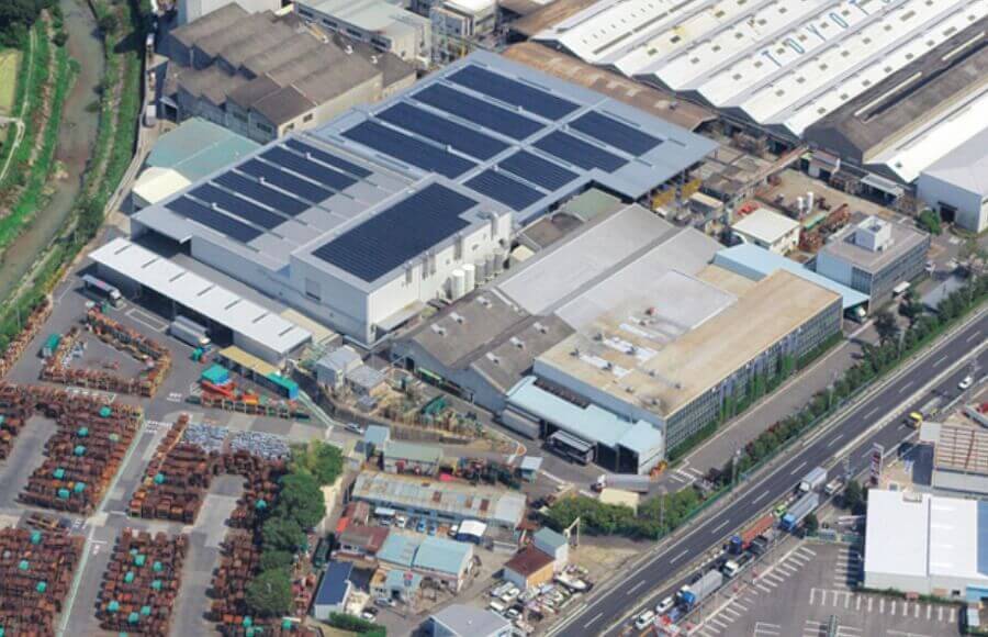 本社工場（空撮）